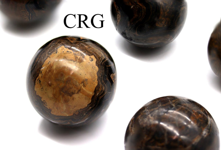 QTY 1 - Stromatolite Sphere / 35 - 45mm AVGCrystal River Gems