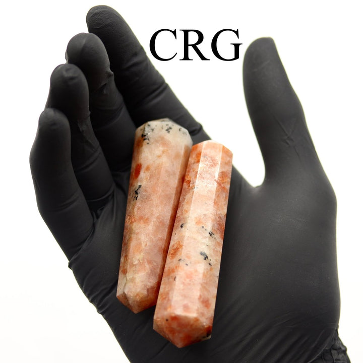QTY 1 - Sunstone Double Terminated Point / 3 - 5" AVGCrystal River Gems