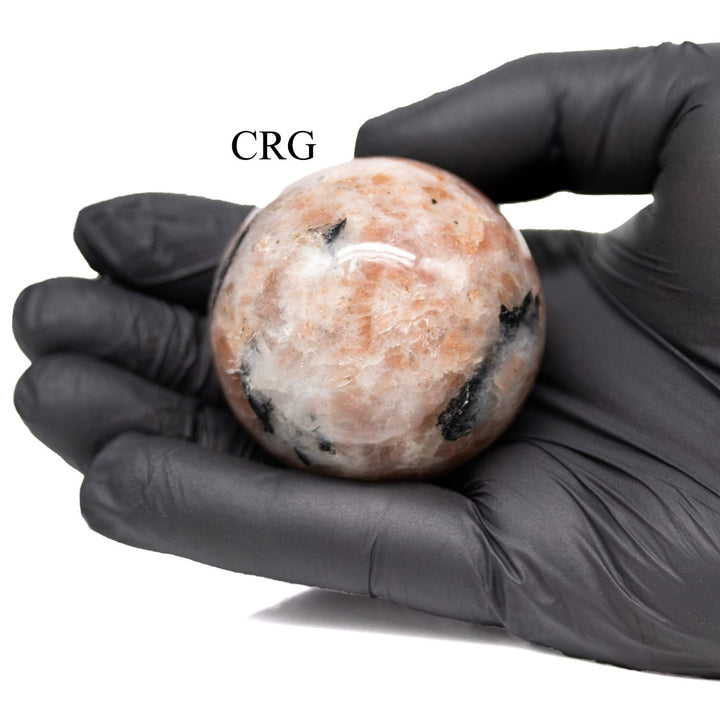 QTY 1 - Sunstone Gemstone Sphere / 40 - 50mm AVGCrystal River Gems