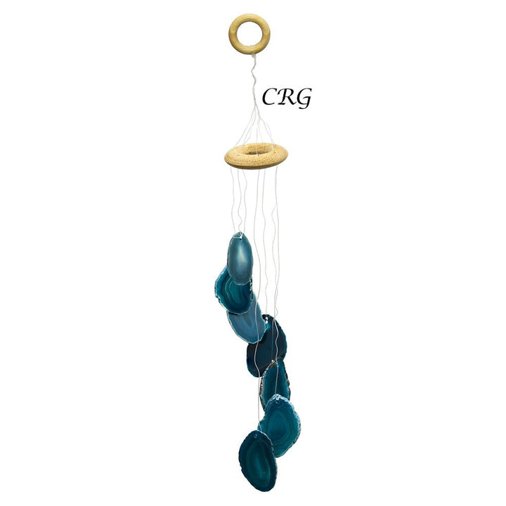 QTY 1 - Teal Agate Wind Chime / SmallCrystal River Gems
