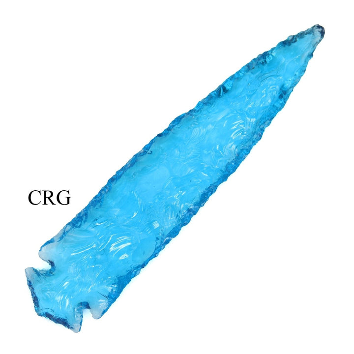 QTY 1 - Turquoise - Inspired Crystal Arrowhead / 6" AVGCrystal River Gems