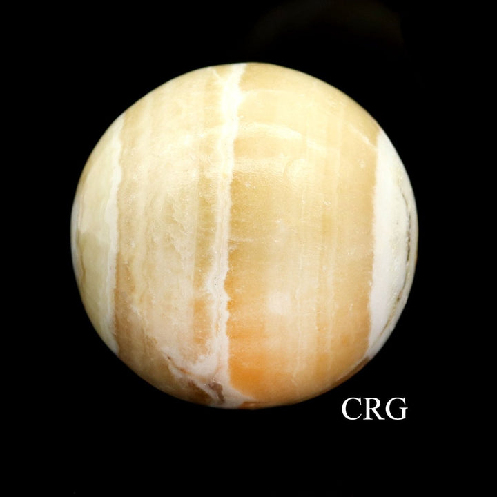 QTY 1 - Yellow Calcite Gemstone Sphere / 50 - 70mm AVGCrystal River Gems