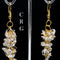 Quartz Grape Cluster Earrings with Gold Plating (2 Pieces) Size 1.75 to 2 Inches Crystal Jewelry - Crystal River Gems
