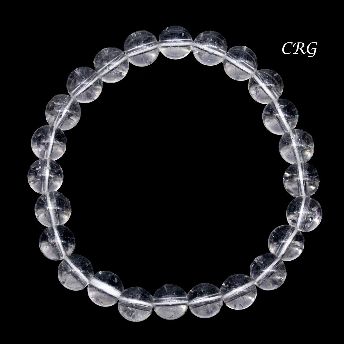 7 inch 8mm Clear Quartz Bracelet Round Faceted Beads - NEW324 main image 0