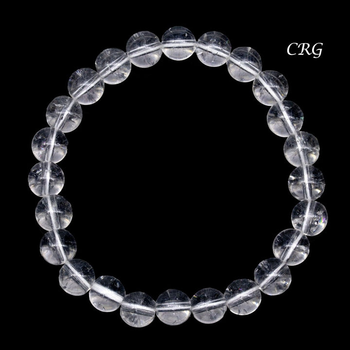 Quartz Tumbled Bracelet (1 Piece) Size 8 mm Crystal Bead Stretch JewelryCrystal River Gems