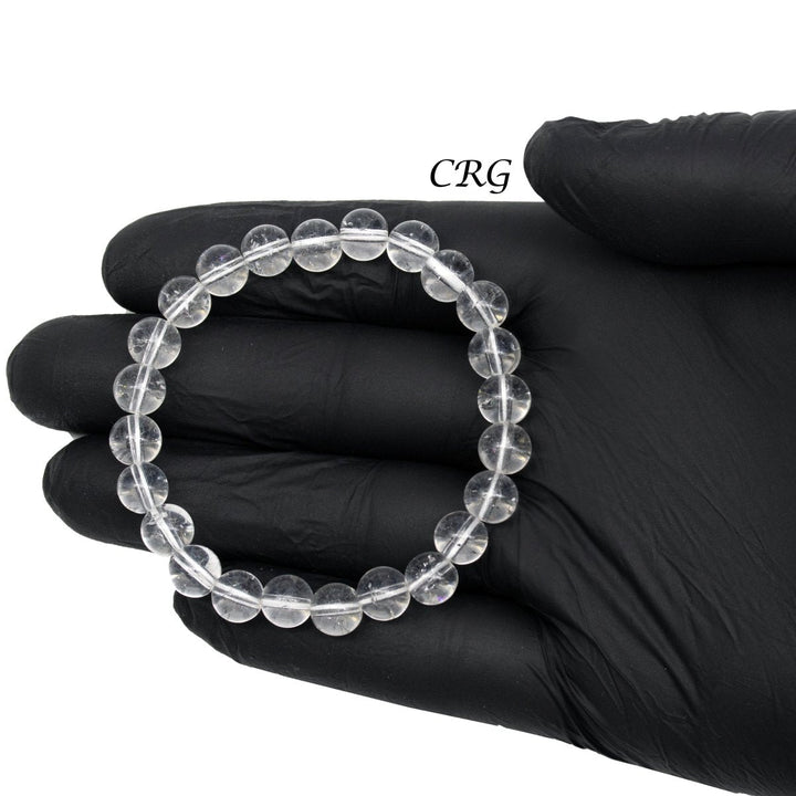 Quartz Tumbled Bracelet (1 Piece) Size 8 mm Crystal Bead Stretch JewelryCrystal River Gems