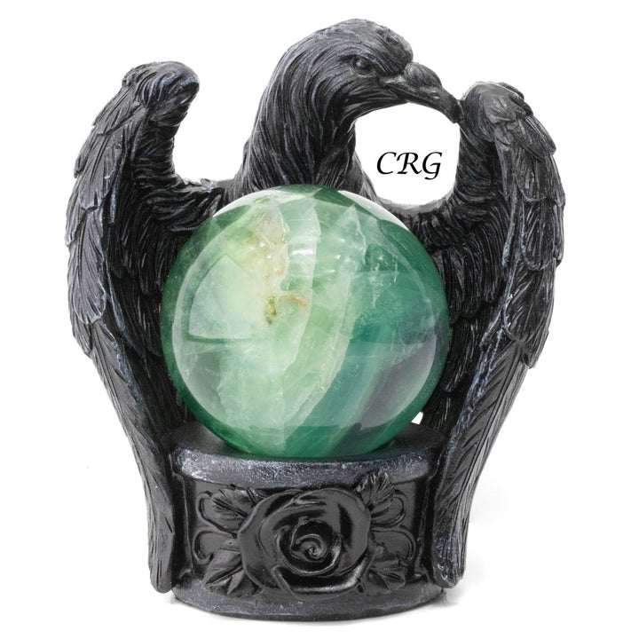 Raven Sphere Stand Set of 3Crystal River Gems