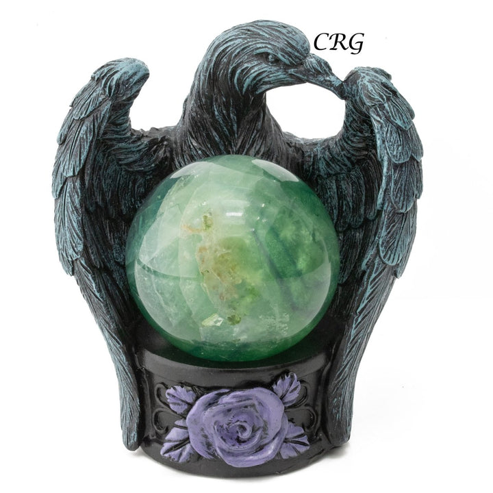 Raven Sphere Stand Set of 3Crystal River Gems