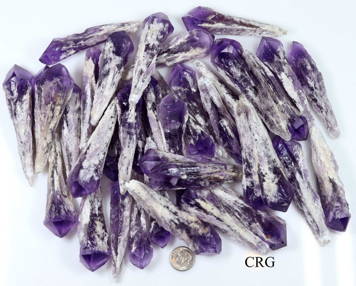 Raw Amethyst Cathedral Points / 2.75 - 4" AVG - 1 KILO LOTCrystal River Gems