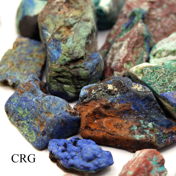 Raw Azurite and Malachite / 1.5 - 3" AVG - 1 KILO LOTCrystal River Gems