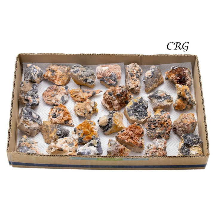 Raw Cerussite on Matrix / 20 - 50mm AVG - 1 FLATCrystal River Gems