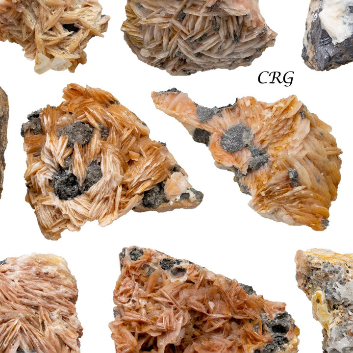 Raw Cerussite on Matrix / 20 - 50mm AVG - 1 FLATCrystal River Gems