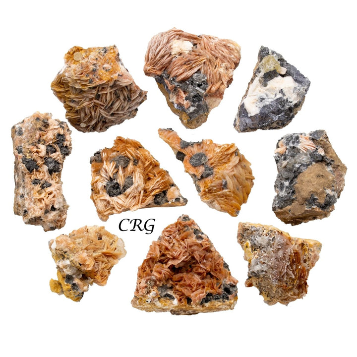 Raw Cerussite on Matrix / 20 - 50mm AVG - 1 FLATCrystal River Gems