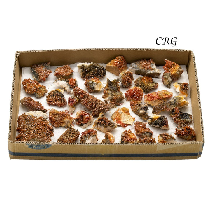 Raw Vanadinite On Matrix / 20 - 50mm AVG - 1 FLATCrystal River Gems