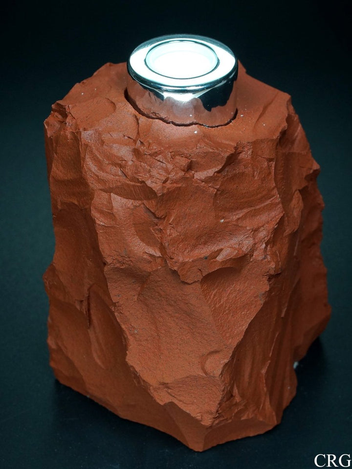 Red Jasper Oil Diffuser (1 Piece) Size 6 to 8 Inches Rough Crystal Home DecorCrystal River Gems