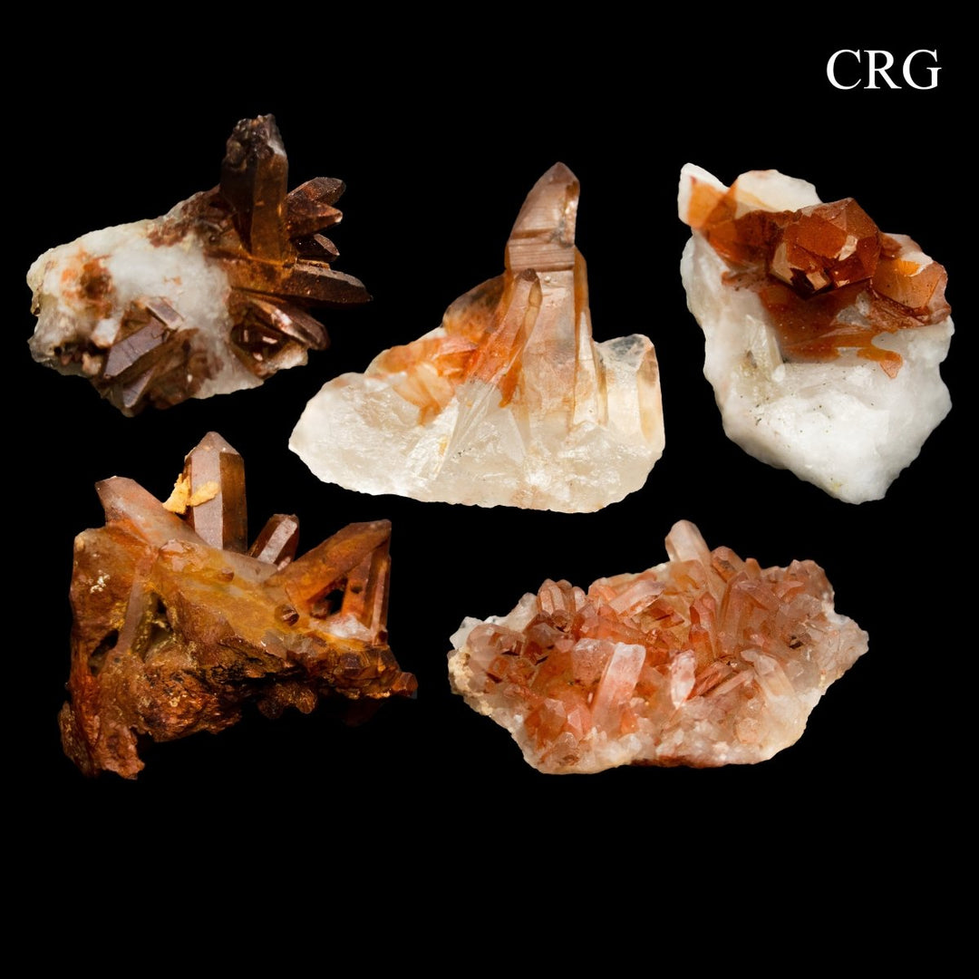 Red Quartz clusters from Morocco. Wholesale - 1 Full Size FlatCrystal River Gems
