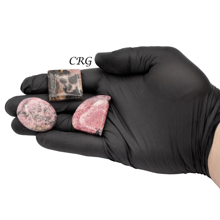 Rhodonite Cabochons (75 Grams) Mixed Sizes Crystal Bulk Wholesale Lot Crystal MineralsCrystal River Gems