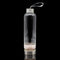 Rose Quartz Gemstone Metal Glass Water Bottle (1 Piece) Size 12 Inches with Black Protective Sleeve
