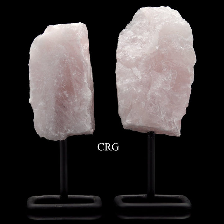Rose Quartz Specimen on Metal Stand / 4 - 5" AVGCrystal River Gems