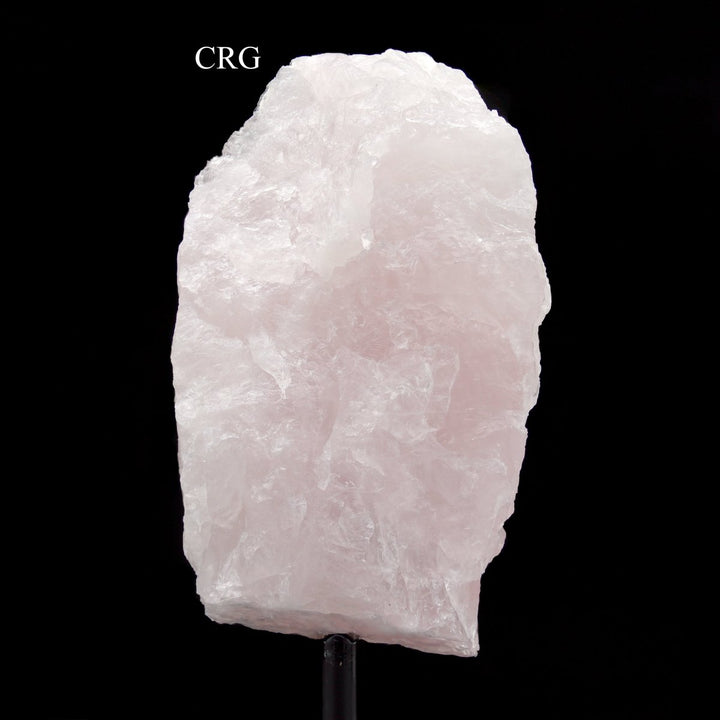 Rose Quartz Specimen on Metal Stand / 4 - 5" AVGCrystal River Gems