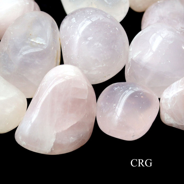 Rose Quartz Tumbled Gemstones from Brazil - 20 - 60 mm - 1 LB. LOTCrystal River Gems