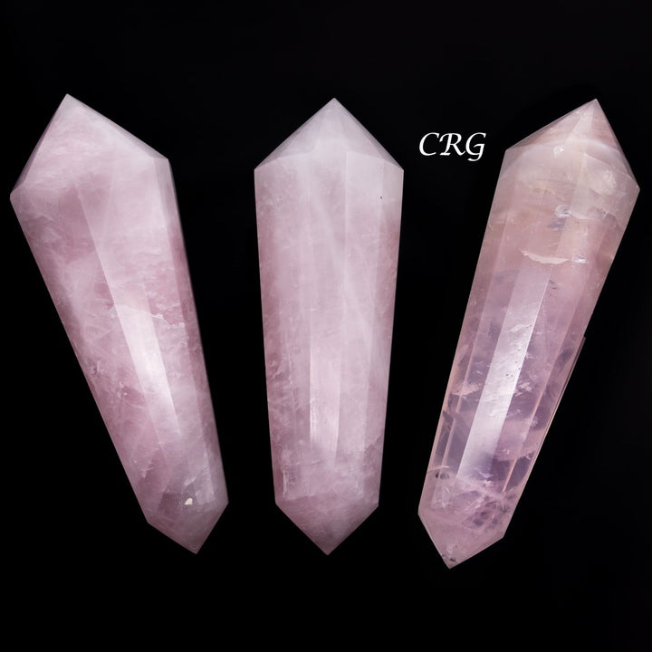 Rose Quartz Wands Fully Polished Extra Quality (1 Pound) Size 3 to 4 Inches Bulk Wholesale Lot CrystalsCrystal River Gems