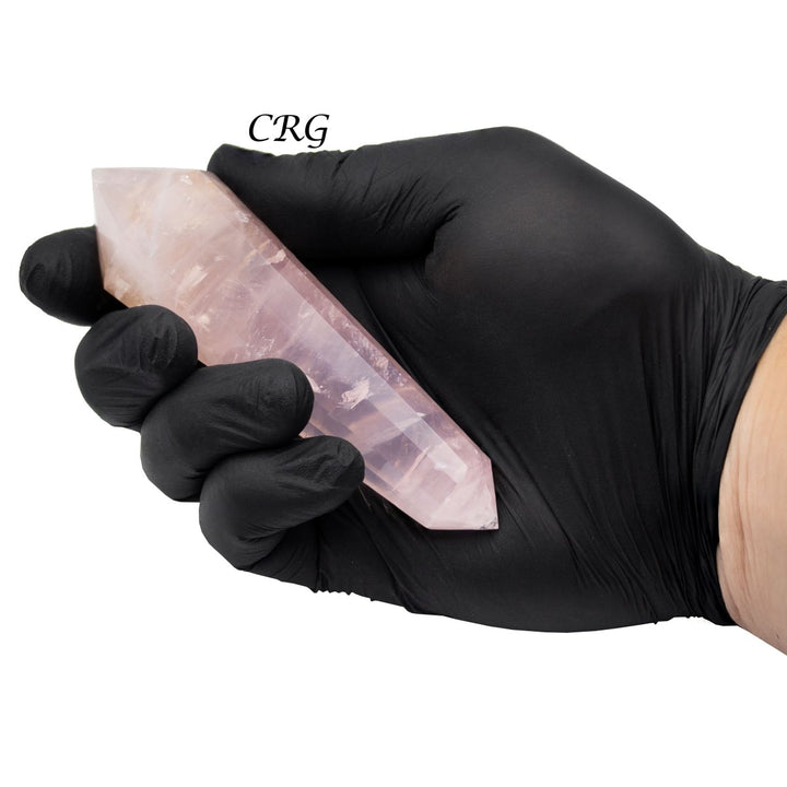 Rose Quartz Wands Fully Polished Extra Quality (1 Pound) Size 3 to 4 Inches Bulk Wholesale Lot CrystalsCrystal River Gems