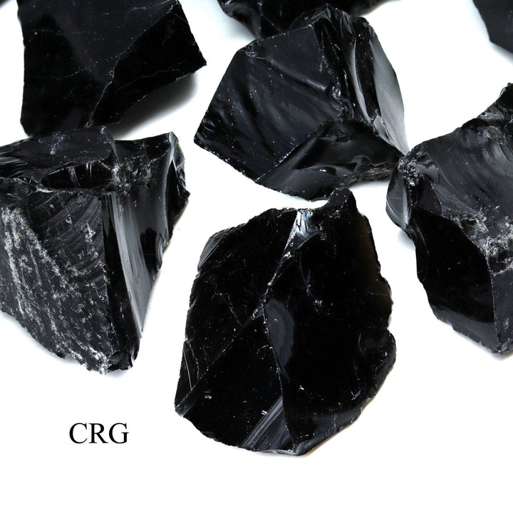 Rough Mexican Obsidian / 1 - 2" AVG - 1 KILO LOTCrystal River Gems