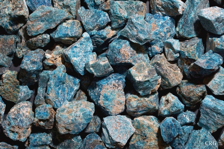 Rough Blue Apatite / 1 - 2" AVG - 1 KILO LOTCrystal River Gems