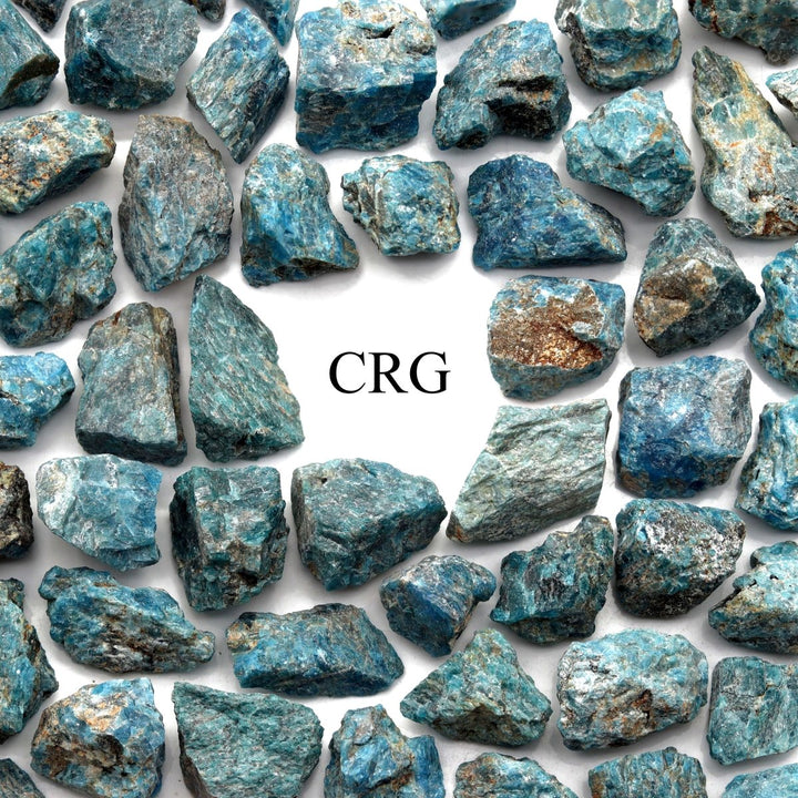 Rough Blue Apatite / 1 - 2" AVG - 1 KILO LOTCrystal River Gems