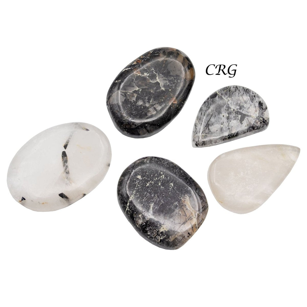 Rutilated Quartz Cabochons (75 Grams) Mixed Sizes Bulk Wholesale Lot