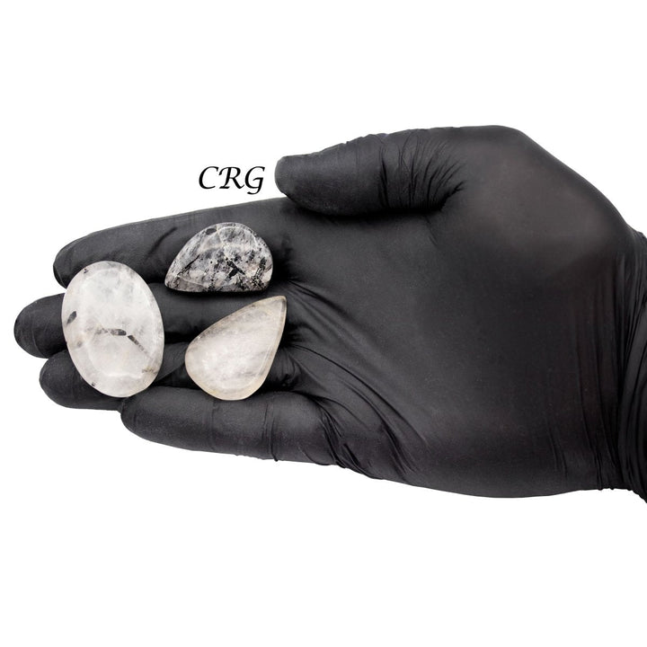 Rutilated Quartz Cabochons (75 Grams) Mixed Sizes Bulk Wholesale LotCrystal River Gems