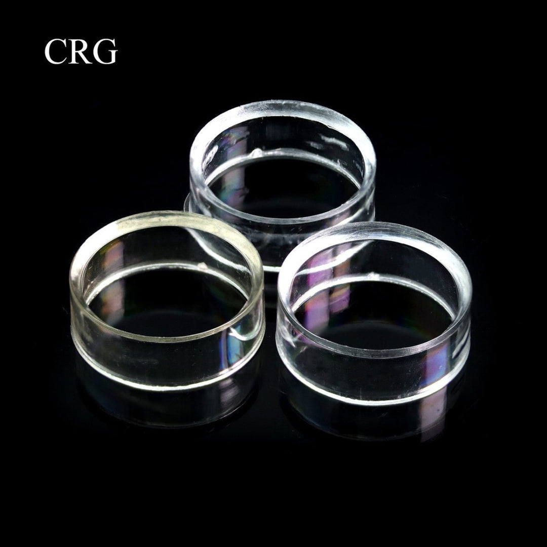 SET OF 12 - Tiny Plastic Round Stands / 0.5" AVGCrystal River Gems