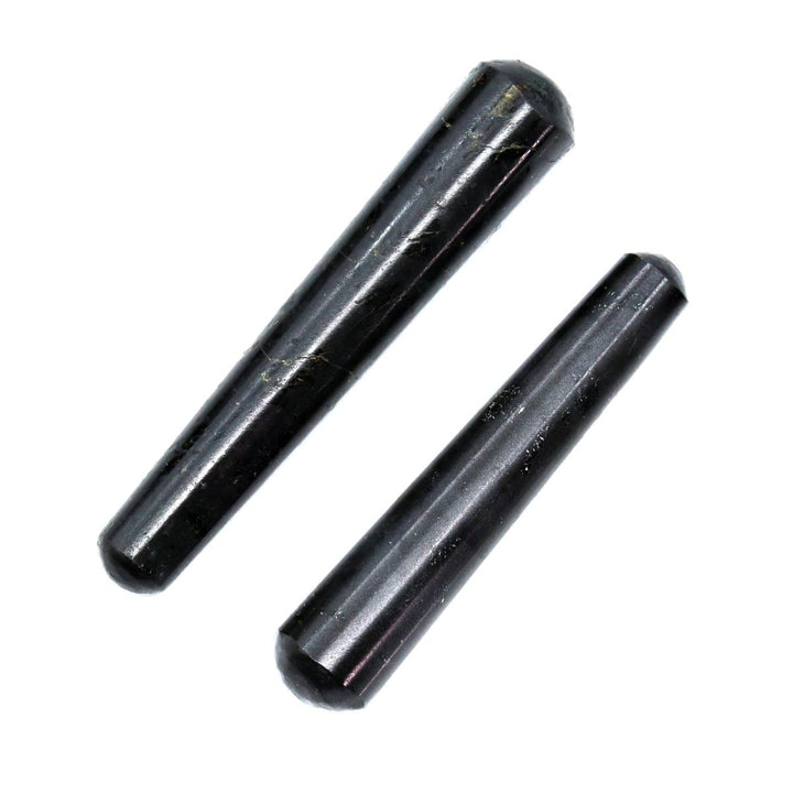 SET OF 2 - Black Tourmaline Massage Wands / 3 - 5" AVGCrystal River Gems