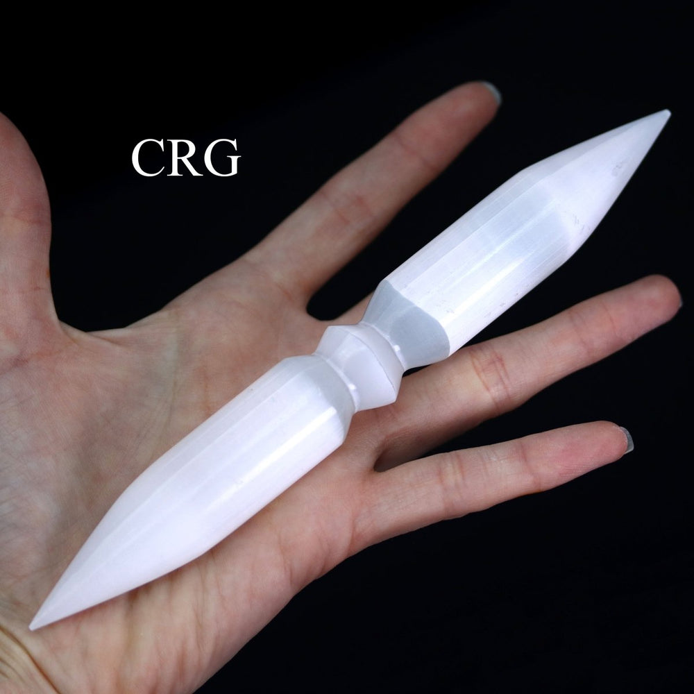 SET OF 2 - Double Terminated Spiral Wand - 6.5" - 7.5" long avg.Crystal River Gems