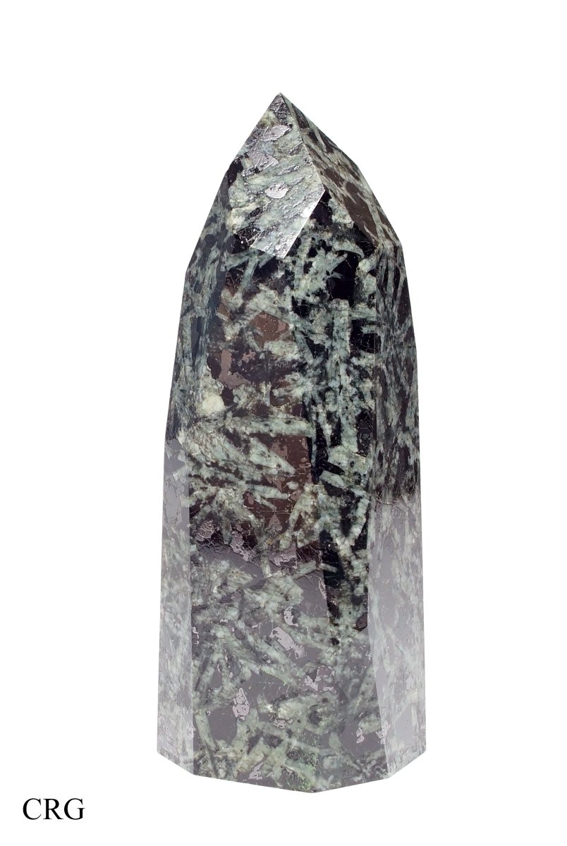 SET OF 2 - Hand - Carved Galaxy Jasper Freeform / 3.5" AVGCrystal River Gems