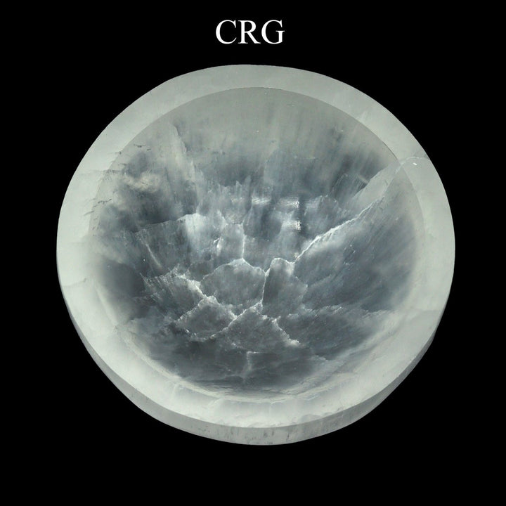 SET OF 2 - Hand - Carved Selenite Bowl / 7.5 - 9cm AVGCrystal River Gems