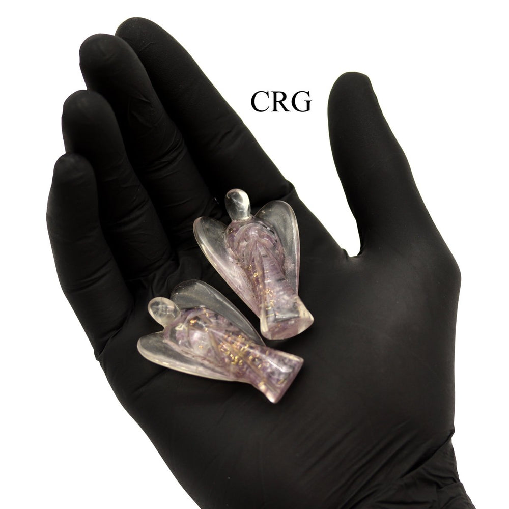 Lepidolite Orgonite Angels - 50 mm - Set of 2Crystal River Gems