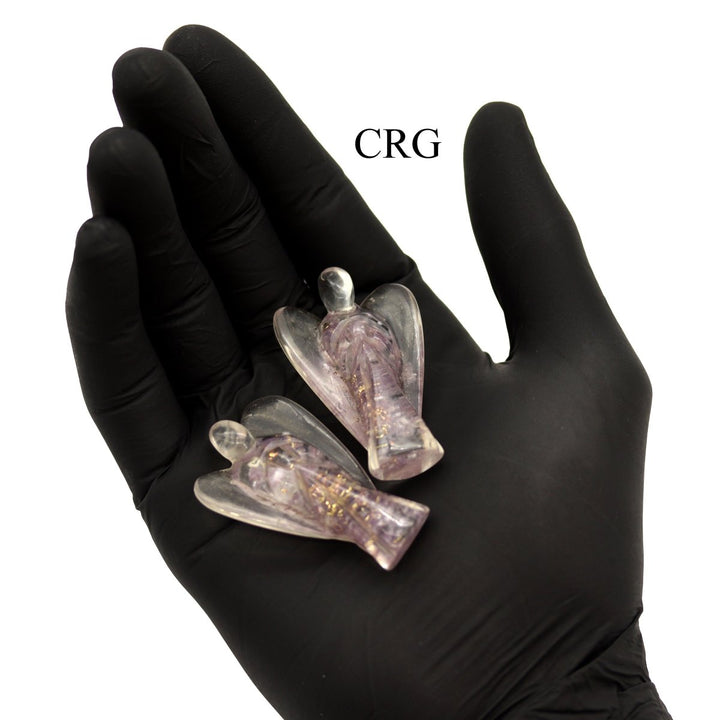 Lepidolite Orgonite Angels - 50 mm - Set of 2Crystal River Gems