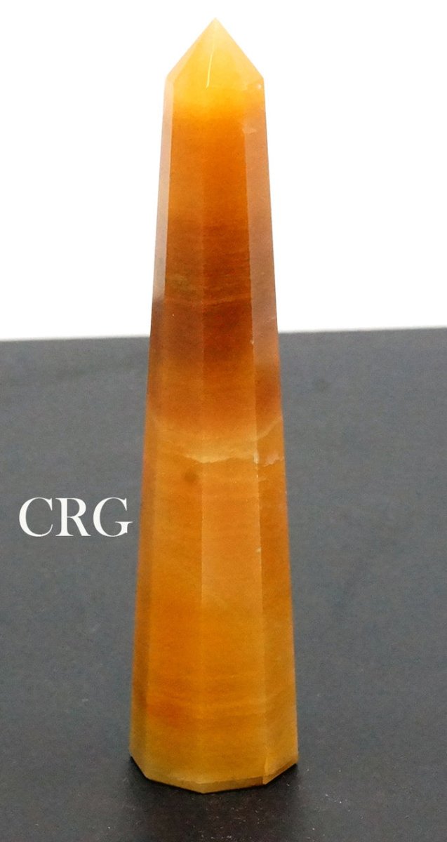 SET OF 2 - Mixed Shape Yellow Quartz Towers / 3 - 5" AVGCrystal River Gems