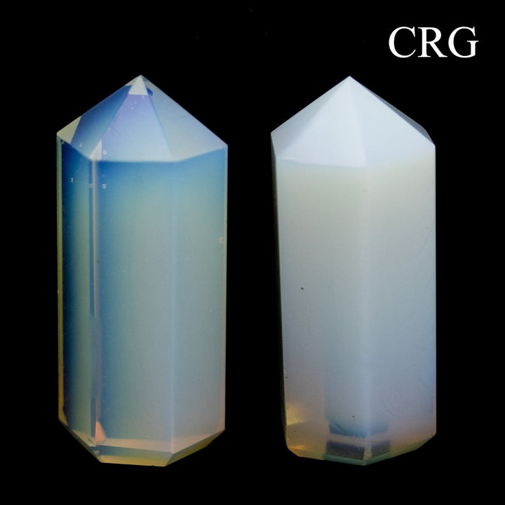 SET OF 2 - Opalite Mini Towers / 50mm AVGCrystal River Gems