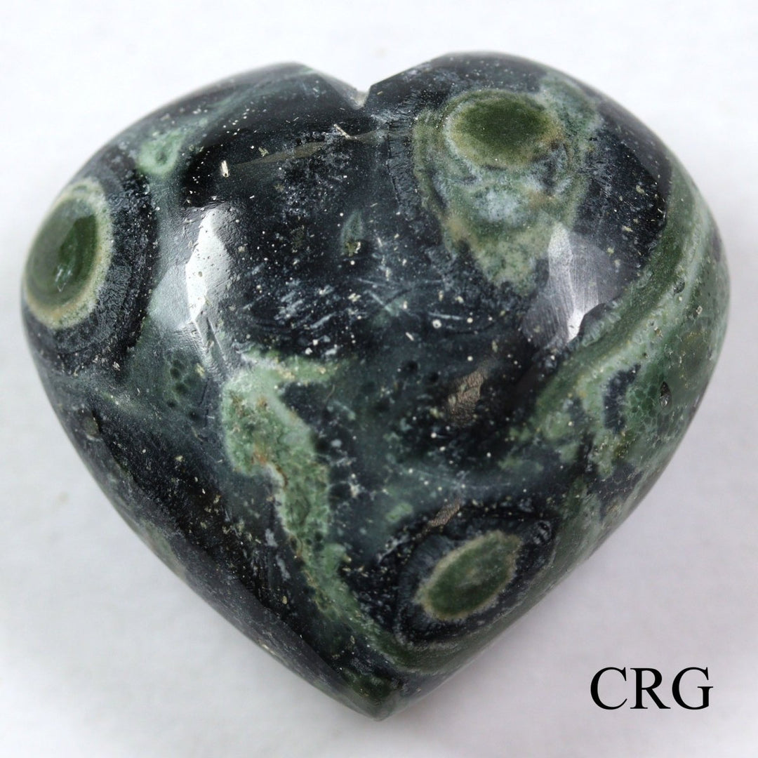SET OF 4 - Galaxy Jasper Puffy Hearts / 1 - 2" AVGCrystal River Gems