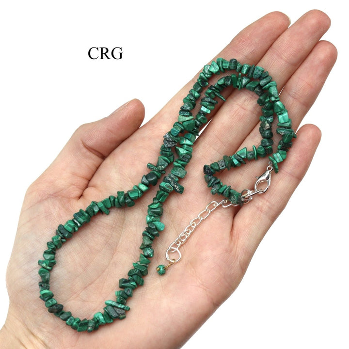 Malachite Inspired Strand Chip Choker Necklace (4 Pieces) Wholesale Crystal Gemstone JewelryCrystal River Gems