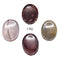 SET OF 4 - Mookaite Worry Stones w/ Thumb Indent / 1" Avg - Crystal River Gems
