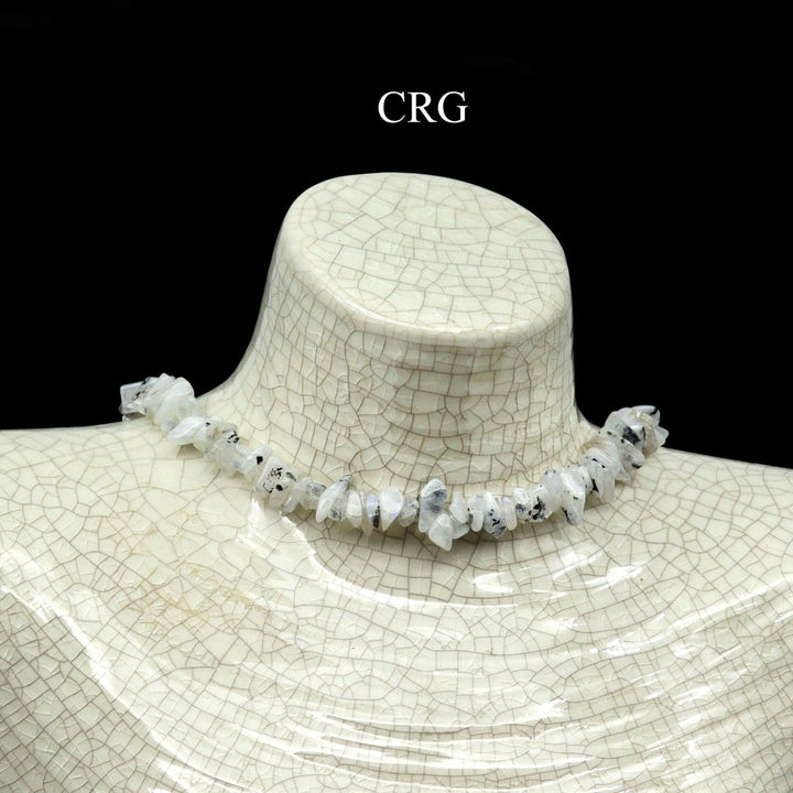 Rainbow Moonstone Strand Chip Choker Necklace (4 Pieces) Wholesale Crystal Gemstone JewelryCrystal River Gems