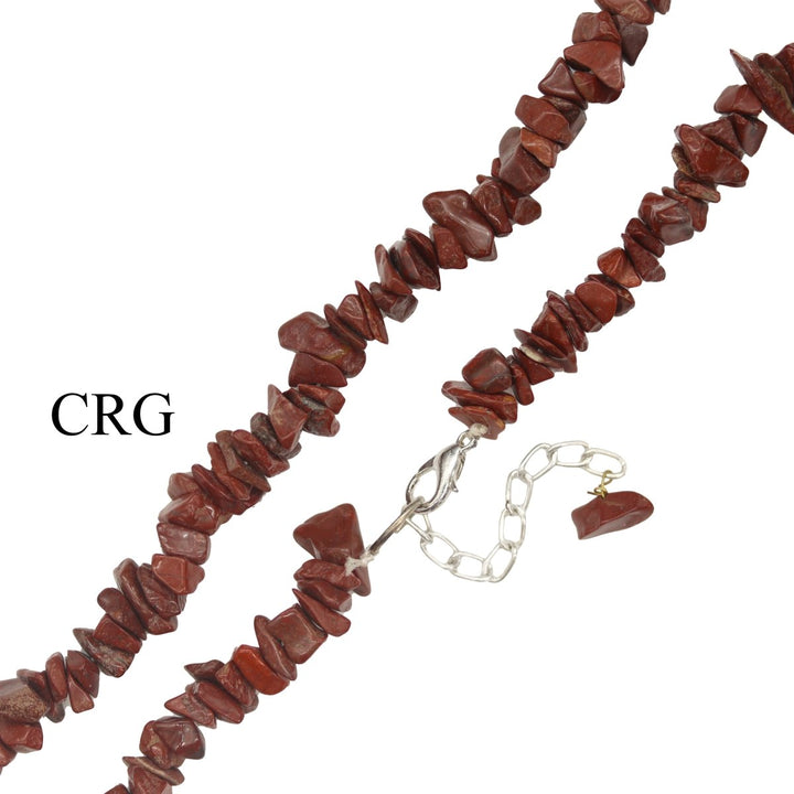 Red Jasper Strand Chip Choker Necklace (4 Pieces) Wholesale Crystal Gemstone JewelryCrystal River Gems