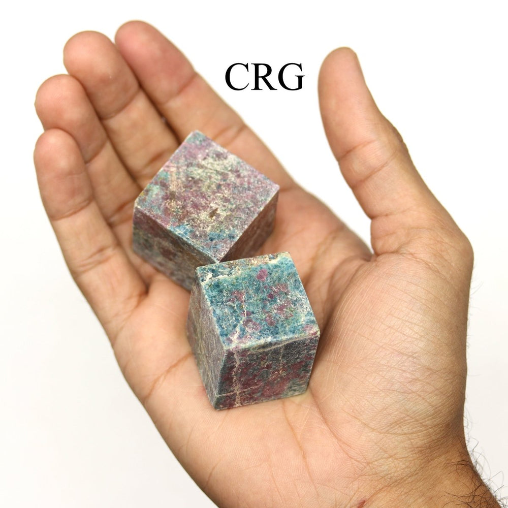 SET OF 4 - Ruby Kyanite Cubes / 30-40mm AVG