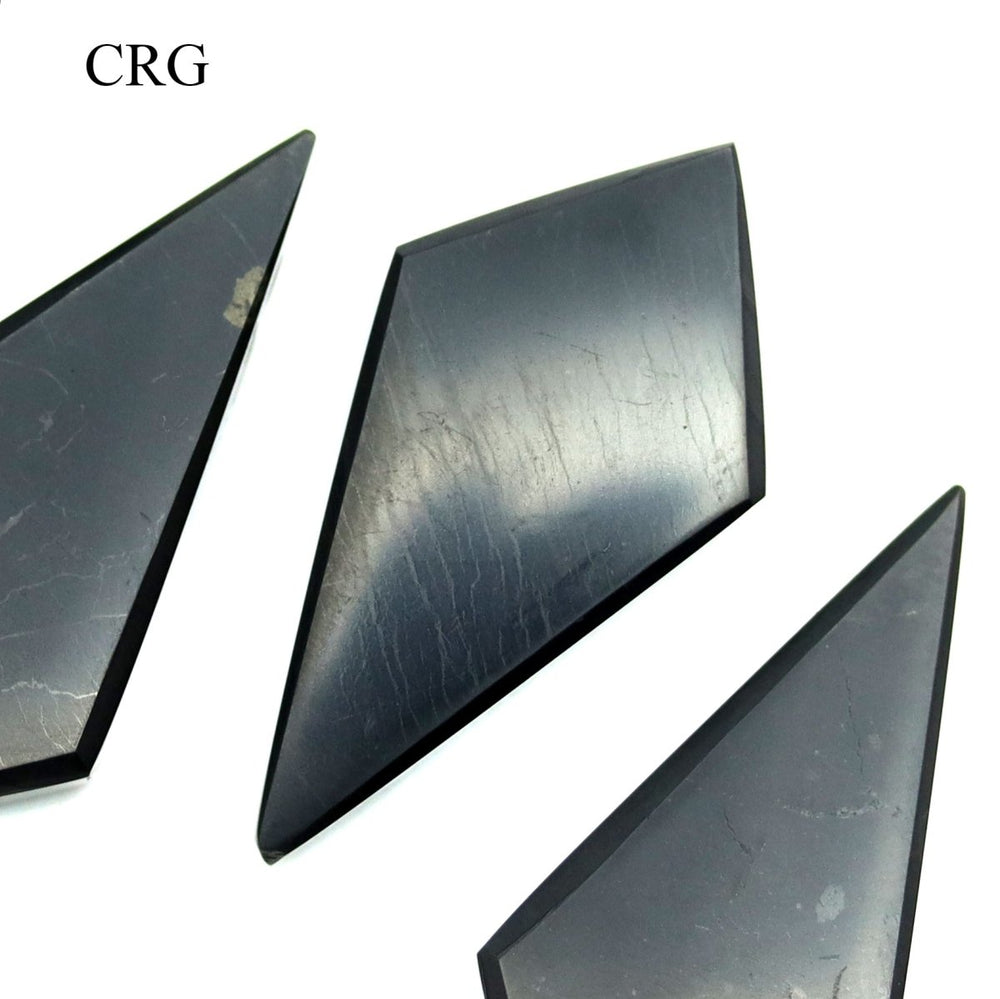 SET OF 4 - Shungite Diamond Drop Pendant / 25mm AVGCrystal River Gems