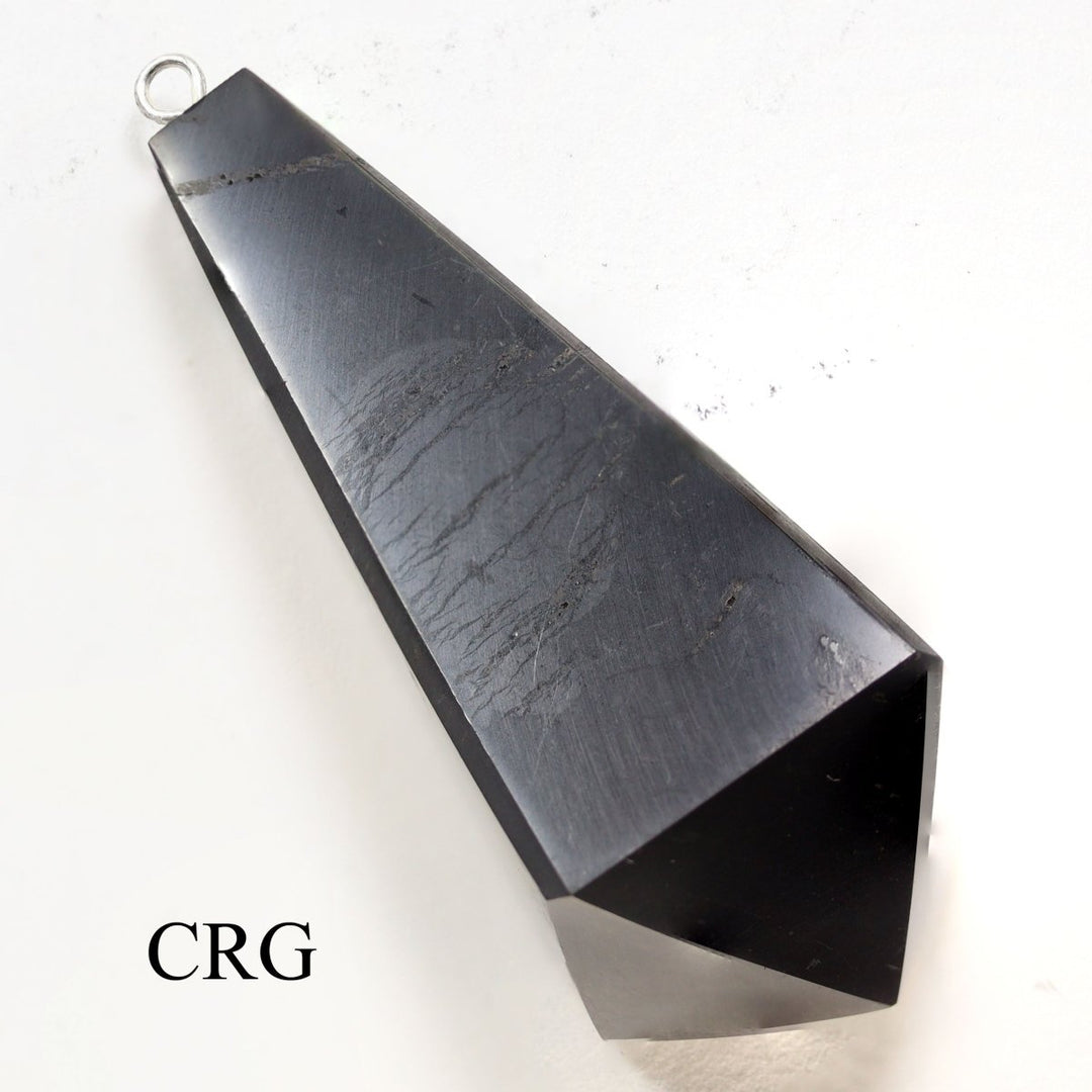 SET OF 4 - Shungite Pendulum Pendant / 50mm AVGCrystal River Gems