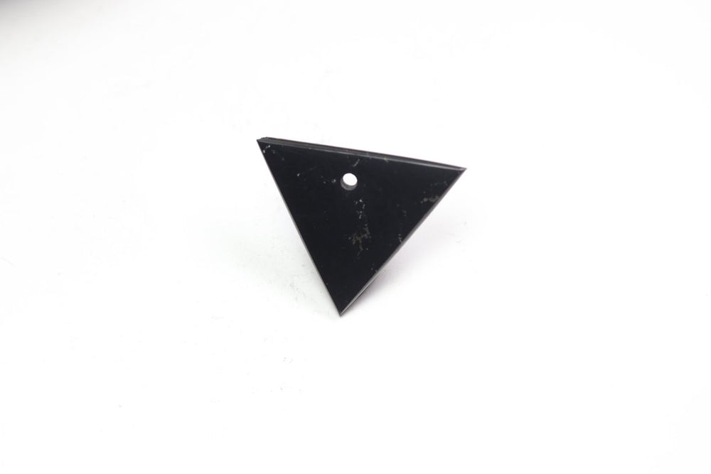 SET OF 4 - Shungite Triangle Pendant / 40-50mm AVG